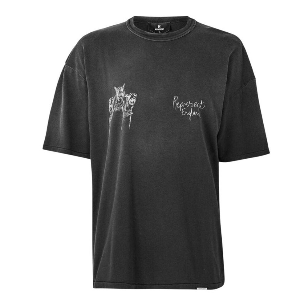 Represent Mens Oversized T-Shirt / Black